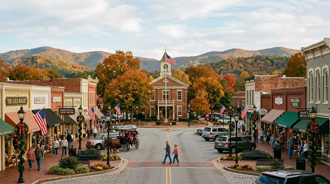 Charming downtown Dahlonega Georgia