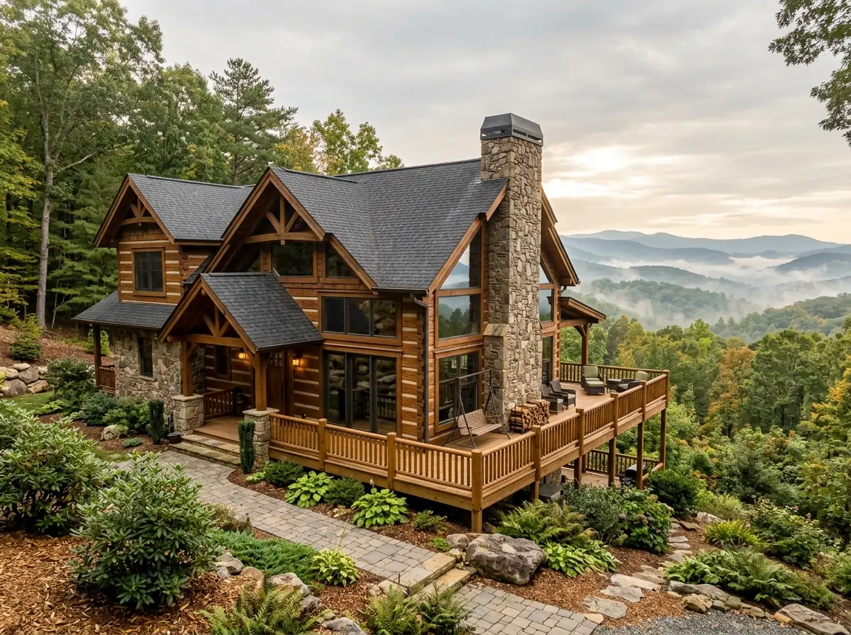 Luxury mountain home in Dahlonega